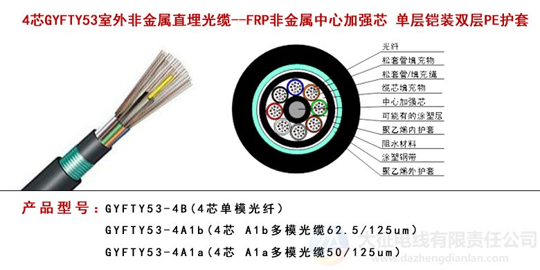 GYFTZY室外光缆 GYFTZY53室外光缆 GYXTW光缆 GYTA53室外(图2)